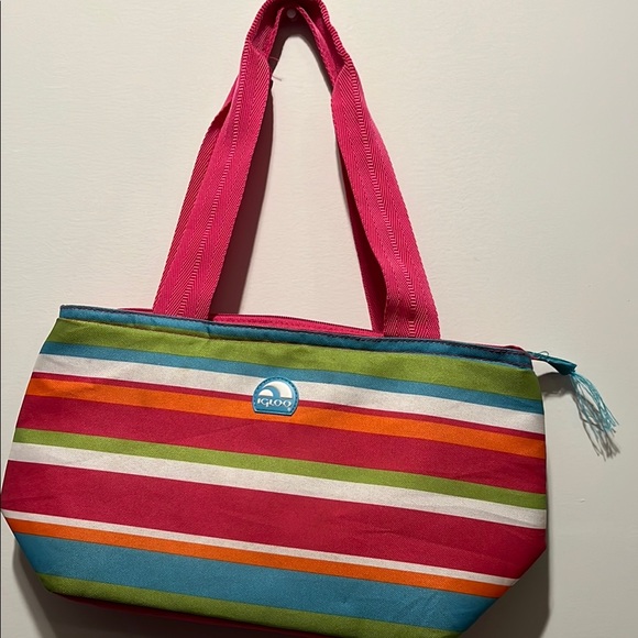 Striped Multicolor Women's cooler/lunch Bag - Picture 1 of 5